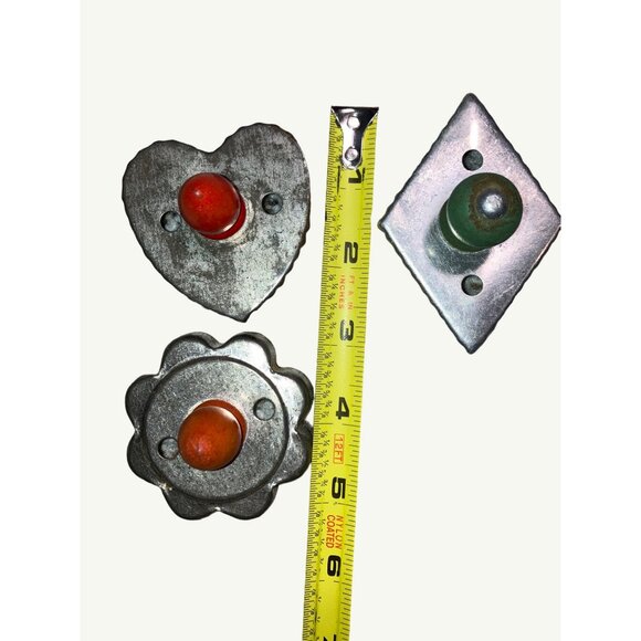 Vintage Metal & Wood Cookie Cutter Set With Fun Shapes - Picture 8 of 15